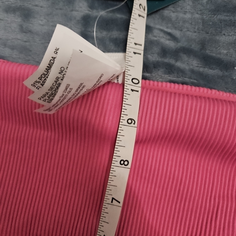 NWT! Roxy Ribbed Pink Cheeky Bikini Bottoms! - Picture 5 of 5